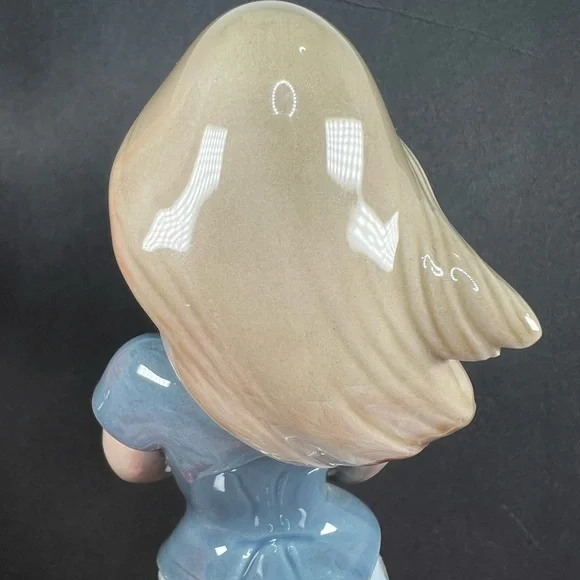 🛑SOLD🛑 NAO BY LLADRO PRETTY YOUNG GIRL HOLDING A RABBIT, 1980 SPAIN PORCELAIN - Picture 9 of 17
